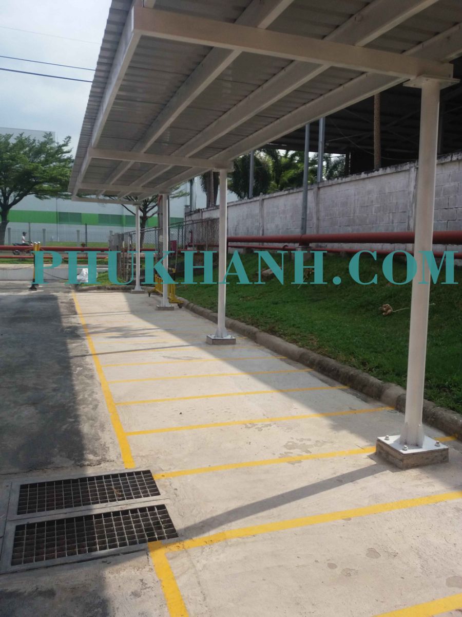 BẢO TRÌ CHỐNG DỘT MÁI TÔN, BONG TRÓC NỀN NHÀ XƯỞNG, NỨT NHÀ XƯỞNG, CHỐNG THẤM ... TẠI NHÀ KHO CÔNG TY MAPLETREE (KCN VSIP2).