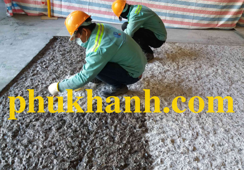 XỬ LÝ BONG TRÓC NỀN BÊ TÔNG NHÀ MÁY TÔN HOA SEN PHÚ MỸ