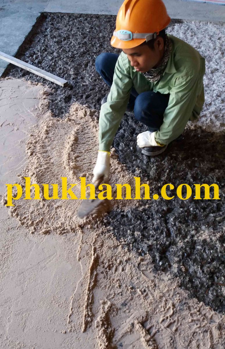 XỬ LÝ BONG TRÓC NỀN BÊ TÔNG NHÀ MÁY TÔN HOA SEN PHÚ MỸ